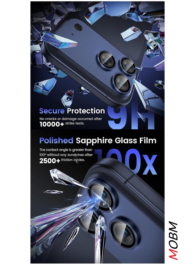 MOBM For iPhone 17 Pro max Camera Lens Protector Dark Blue - Image 3